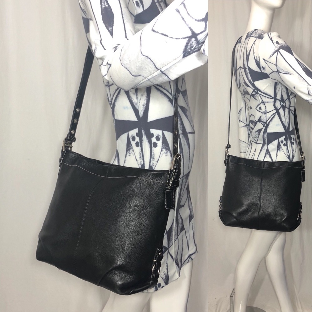 Coach Convertible Leather Duffel Crossbody Bag Gem